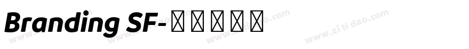 Branding SF字体转换